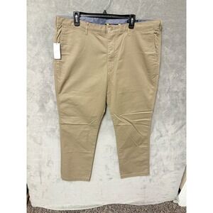 CREMIEUX Mens 40x32 Khaki Madison Comfort Stretch Chino Pants New With Tags